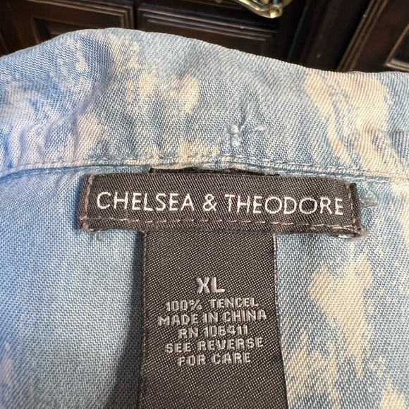 Blue Tensel Shirt Dress - Picture 3 of 3